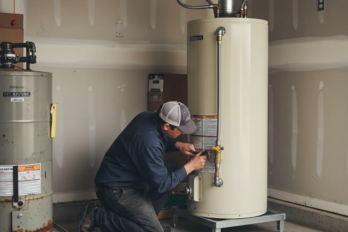 Water heater and shutoff valve replacement in Eastaboga